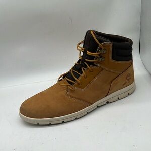 Timberland Hoverlite Mens 13 Sneaker Chukka Boot Mid Lightweight Wheat Leather